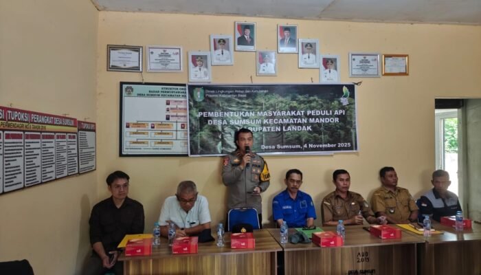 Bersatu Melawan Karhutla Warga Desa Sumsum Landak Bentuk Masyarakat Peduli Api