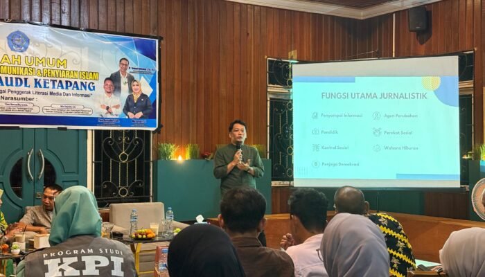 Ketua AJK Isi Kuliah Umum KPI STAI Al-Haudl, Bahas Etika dan Tantangan Jurnalistik di Era Digital