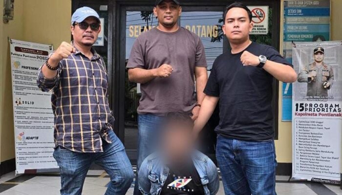 Pasutri Ditangkap Polisi di Salah Satu Hotel di Pontianak, Diduga Lakukan Penggelapan Sepeda Motor