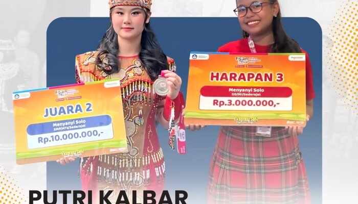 Plt Kadisdikbud Kalbar Apresiasi Dua Siswi dari Pontianak Peraih Gelar Juara Nasional di Ajang FLS2N