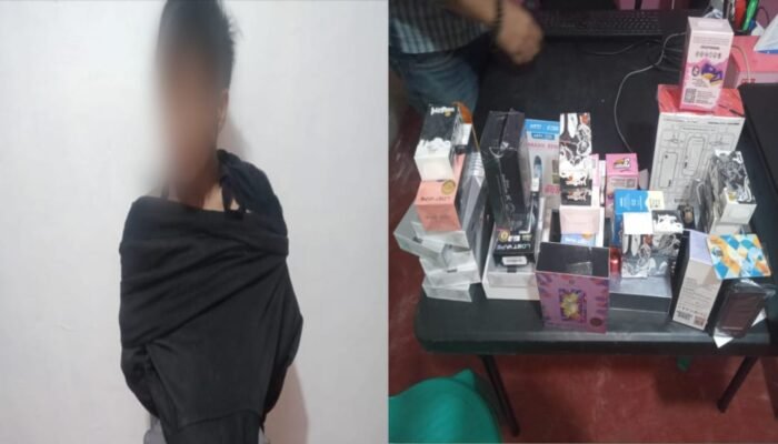 Pelaku Pembobolan Toko Vape di Pontianak Barat Ditangkap Dengan Kantong Penuh Barang Curian