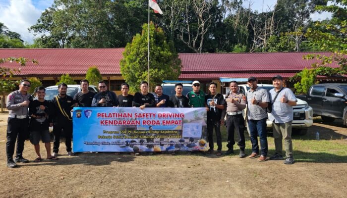 PT KRS Fasilitasi Pelatihan Safety Driving Bersama Satlantas Polres Landak hingga Beri SIM Gratis