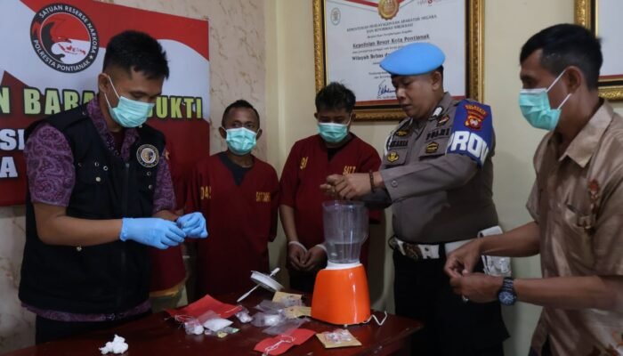 Polresta Pontianak Musnahkan Sabu dan Ekstasi Senilai Puluhan Juta, Tiga Tersangka Terlibat Tiga Kasus Berbeda