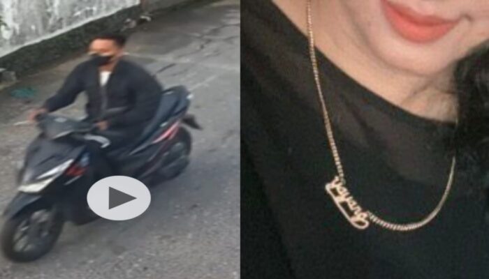 Aksi Jambret di Dr. Wahidin Pontianak Terekam CCTV, Pelaku Rampas Kalung Wanita Senilai 20 Juta