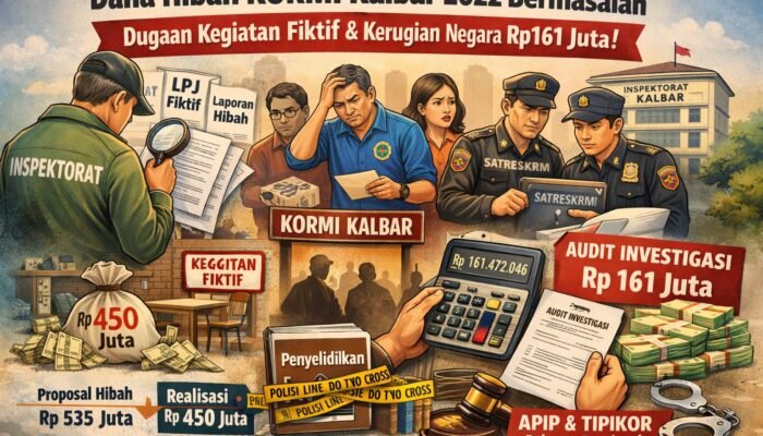 Kasus Dana Hibah KORMI Kalbar Menggelinding ke Tipikor, Kerugian Negara Rp161 Juta