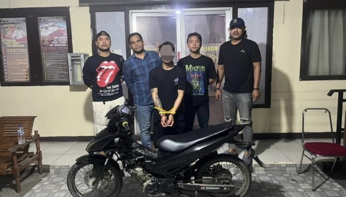 Ubah Warna Motor untuk Hilangkan Jejak, Pelaku Curanmor Dibekuk Satreskrim Polres Landak