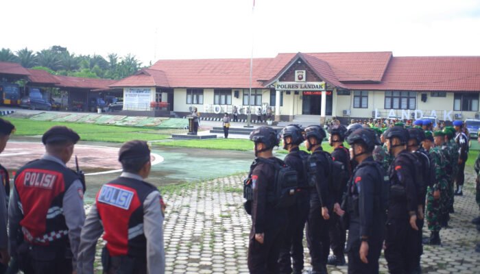 Personel Gabungan Amankan Malam Tahun Baru, Kapolres Landak Tegaskan Larangan Petasan hingga Miras