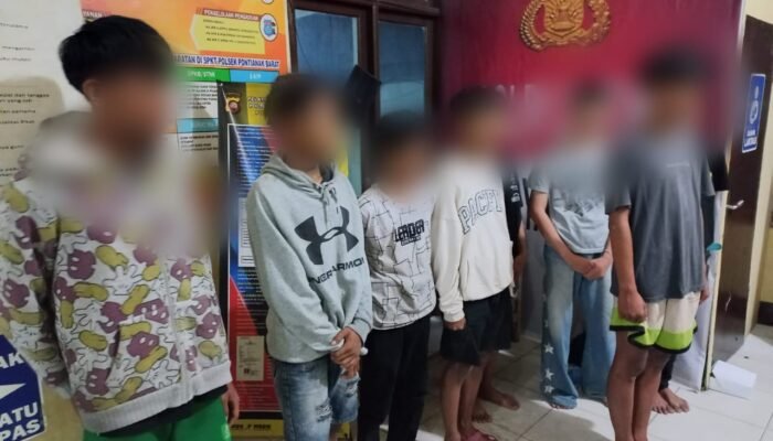 Diduga Hendak Tawuran, 8 Remaja Diamankan Polsek Pontianak Barat