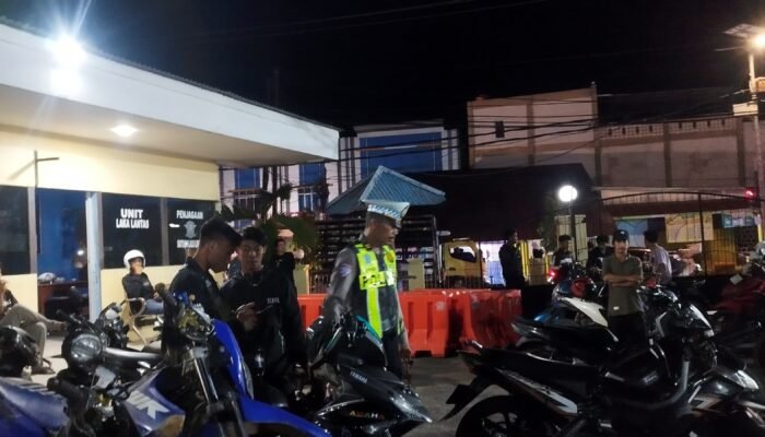 Teror Knalpot Brong Disapu Polisi, 26 Motor Diduga Balap Liar Digiring ke Polres Sintang
