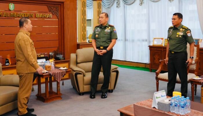 Gubernur Kalbar Terima Kunjungan Pangdam XII/Tanjungpura, Mayjen TNI Jamallulael Pamit Tugas