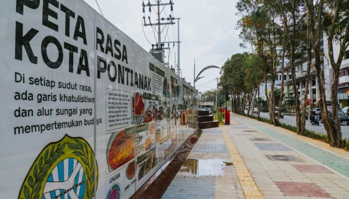Trotoar Jalan MT Haryono Dihidupkan dengan Cerita Rasa Kota Pontianak