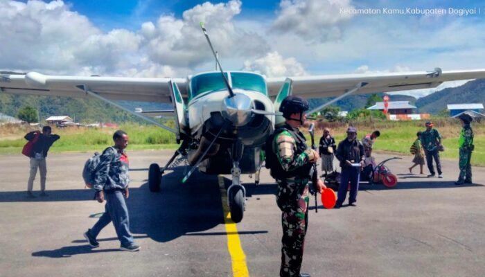 Pasca Insiden Pilot Smart Air PK-SNR di Korowai Batu, Satgas Korpasgat Pastikan Penerbangan Perintis Dogiyai Tetap Aman