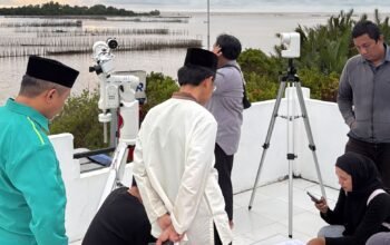 Hilal Tak Terlihat di Pantai Indah Kakap, Posisi Bulan Masih di Bawah Ufuk