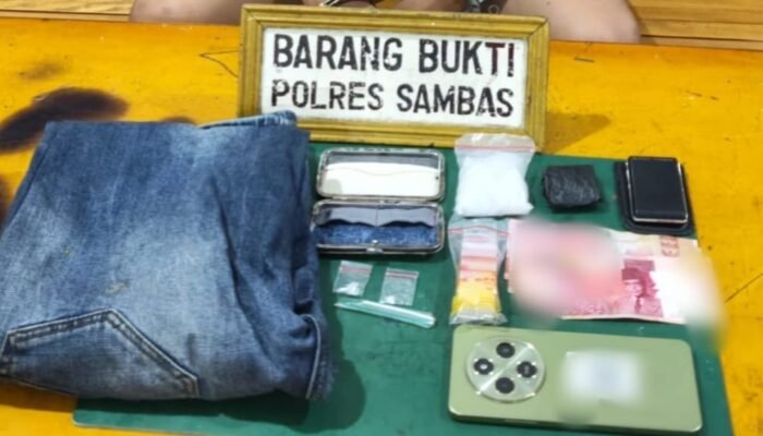 Pengedar Sabu di Jawai Ditangkap Polisi, Puluhan Gram Barang Bukti Diamankan