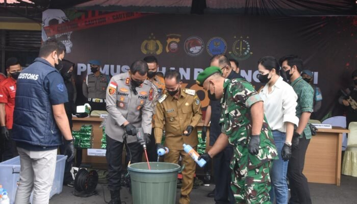 Polres Sintang Musnahkan 57 Kg Sabu Senilai Rp57 Miliar, 456 Ribu Jiwa Berhasil Diselamatkan