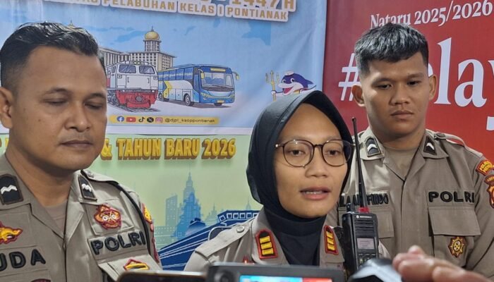 Kapolsek KP3L Pastikan Keamanan Pemudik di Pelabuhan Dwikora Pontianak