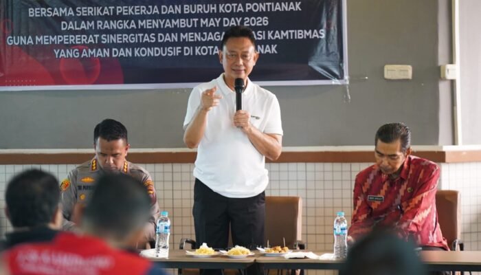 Forkopimda Pontianak Perkuat Sinergi dengan Buruh Jelang May Day 2026