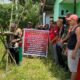 Warga Nyayum Landak Tolak Pemasangan Patok Bank Tanah