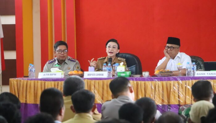 Warga Nyayum Landak Setujui Pendataan Lahan Eks HGU PT Aria oleh Bank Tanah