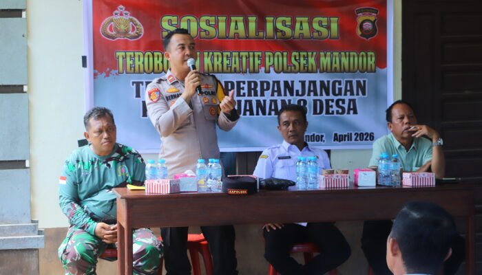 Inovasi Polsek Mandor Aktifkan Rumah Bahaupm Desa Sebadu jadi Pos Pelayanan Kepolisian