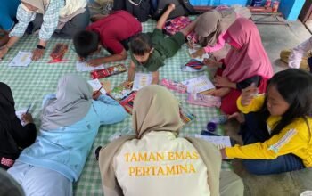 Perkuat Literasi Desa, Taman Emas Pertamina Bina Generasi Muda Kubu Raya