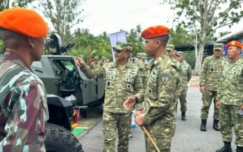 Wakasau dan Kas Korpasgat Tinjau Yon Parako 466 Pasgat di Kubu Raya, Beri Motivasi Prajurit