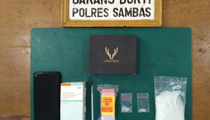 Polisi Gerebek Rumah Bandar Sabu di Sebawi, 51,80 Gram Sabu Disita
