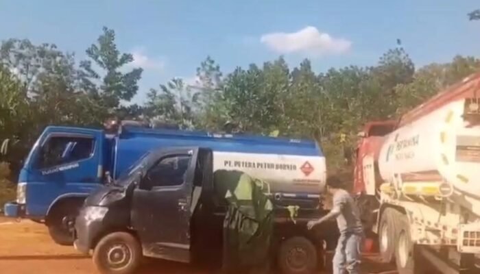 Mobil Tangki Biru PT Putera Petro Borneo di Video Viral Dugaan Penyimpangan BBM Subsidi di Kalbar Bukan Transportir Resmi