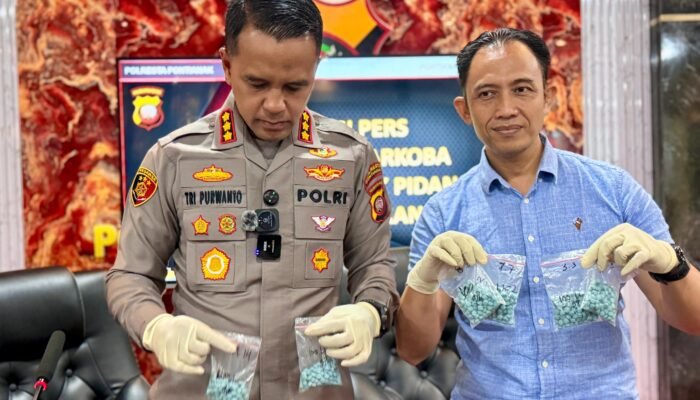 Polisi Sita 1.562 Butir Ekstasi di Kampung Beting, Seorang Pria Ditangkap