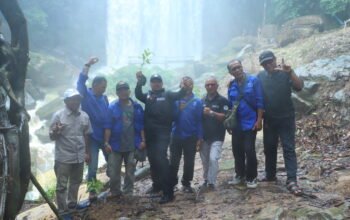 Tanam Pohon di Riam Sentegung Kolaborasi IWO Landak dan Lintas Sektor Jaga Kelestarian Lingkungan