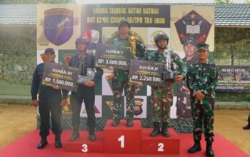 Prajurit Yonko 466 Pasgat Borong Juara di Kejuaraan Menembak HUT Kodam XII/Tanjungpura
