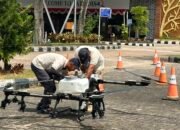 DJI Agras T55 Resmi Meluncur di Kalbar, Semprot 25 Hektare Sehari dan Hemat Air hingga 80 Persen