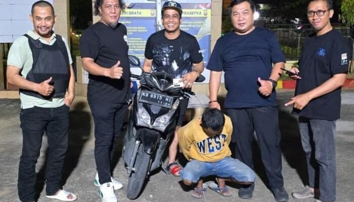 Kurang dari Sehari, Polisi Tangkap Terduga Pencuri Motor di Beting Pontianak