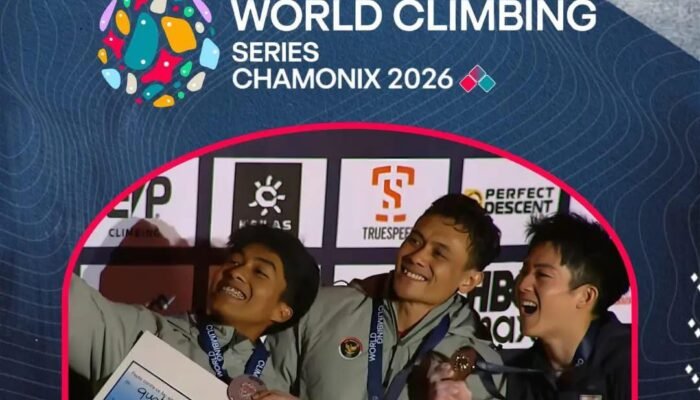 Veddriq Leonardo Sabet Medali Emas di World Climbing Series Chamonix 2026