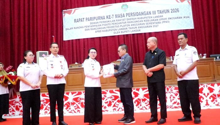 Bupati Landak Sampaikan KUA-PPAS APBD 2027 ke DPRD, Pendapatan Ditargetkan Rp1,175 Triliun
