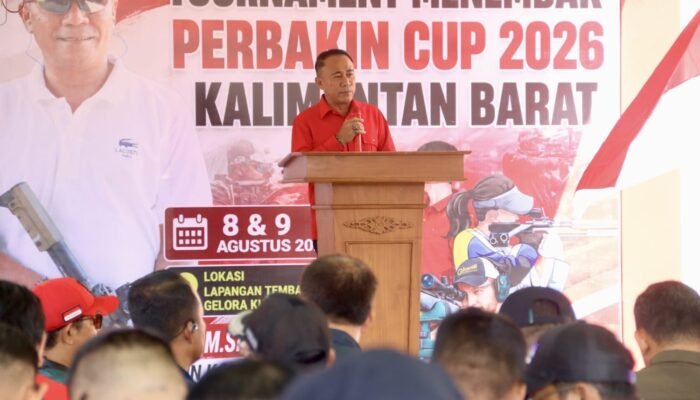 Wagub Krisantus Buka PERBAKIN Kalbar Cup 2026, Siapkan Fasilitas Tembak 25 dan 50 Meter
