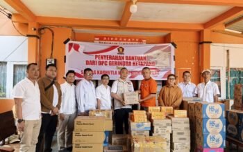 Gerindra Ketapang Salurkan Bantuan untuk Pejuang Karhutla