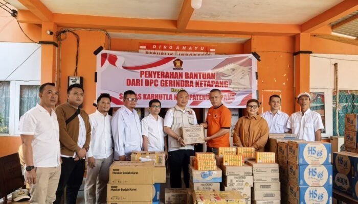 Gerindra Ketapang Salurkan Bantuan untuk Pejuang Karhutla
