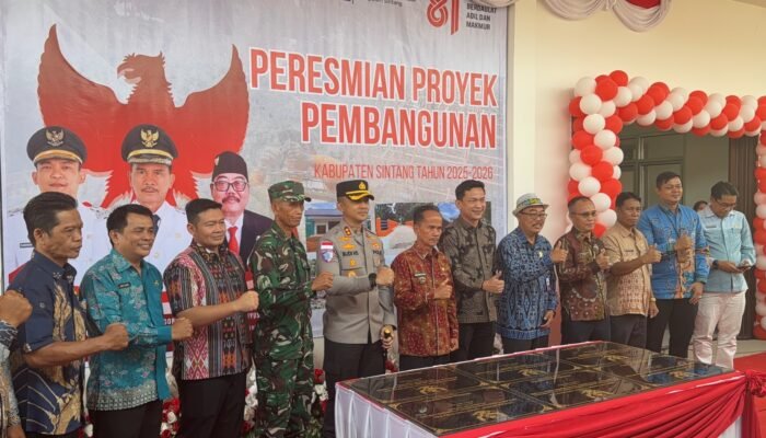 22 Proyek Pembangunan Sintang Diresmikan, Bupati Tegaskan: Jangan Berhenti di Seremoni
