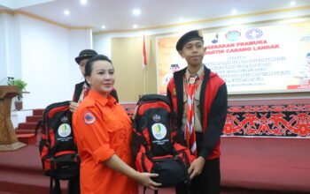 Karolin Lepas Kontingen Jambore Nasional 2026 Landak ke Cibubur
