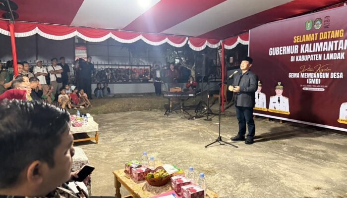 Gubernur Ria Norsan Bawa Pelayanan Gratis dan Pangan Murah ke Desa Serimbu