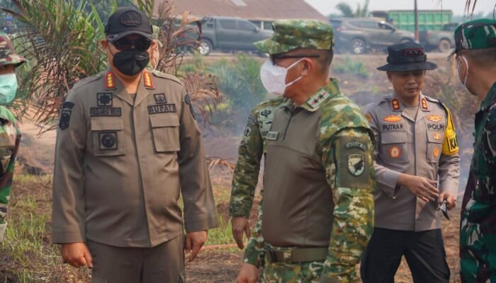 Dampingi Pangdam XII/Tanjungpura Tinjau Karhutla, Bupati Ketapang Tekankan Kolaborasi Penanganan