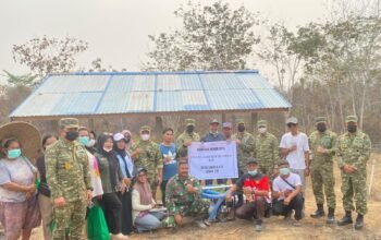 Dengar Keluhan Masyarakat Pasis Dikreg LVI Sesko TNI Realisasikan Sumur Bor di Balai Agung