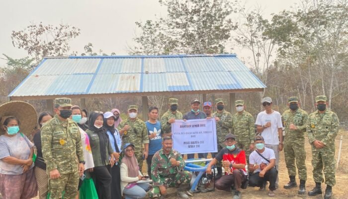 Dengar Keluhan Masyarakat Pasis Dikreg LVI Sesko TNI Realisasikan Sumur Bor di Balai Agung