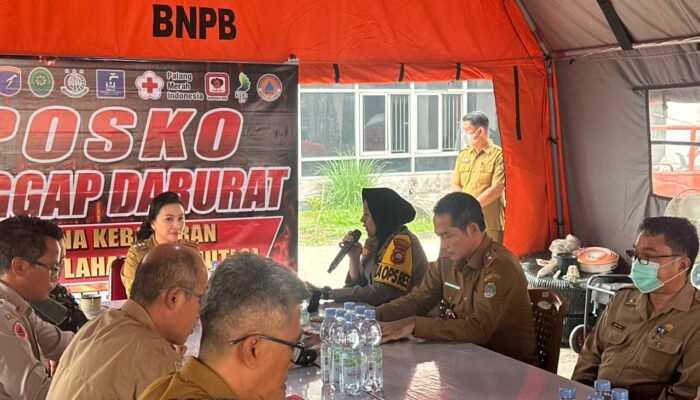 Cek Posko Tanggap Darurat Karhutla, Kapolres Landak Pastikan Kesiapan Penanganan Bencana