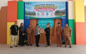 Angkasa Pura Supadio Salurkan Bantuan Cegah Stunting dan Dukung Relawan Hadapi Kabut Asap