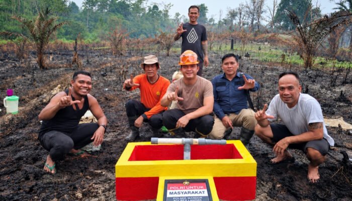 Polres Landak Bangun 14 Sumur Bor untuk Hadapi Karhutla dan Bantu Warga