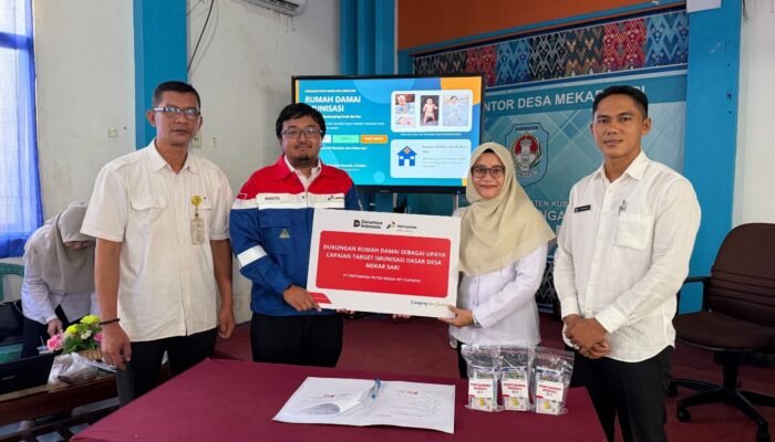 Pertamina Dukung Rumah Damai, Dorong Cakupan Imunisasi Anak di Kubu Raya