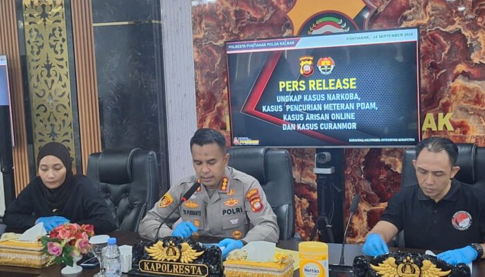 Suami Istri Kompak Curanmor di Pontianak, Motor Rp15 Juta Dilepas Rp2 Juta, Pelat Dibuang ke Kapuas