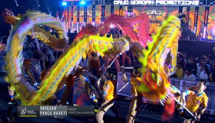 Atraksi Naga Panca Bhakti Pontianak Bikin Penonton Back To Champion 2026 Terpukau!